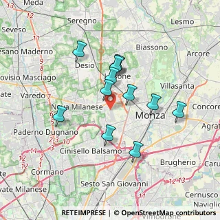 Mappa Via Monza, 20835 Muggiò MB, Italia (3.01417)