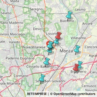 Mappa Via Monza, 20835 Muggiò MB, Italia (3.50727)