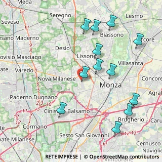 Mappa Via Monza, 20835 Muggiò MB, Italia (4.4975)