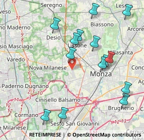 Mappa Via Monza, 20835 Muggiò MB, Italia (4.45)
