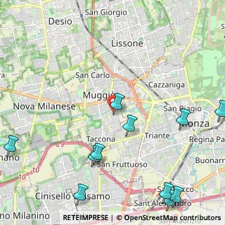 Mappa Via Monza, 20835 Muggiò MB, Italia (3.00636)