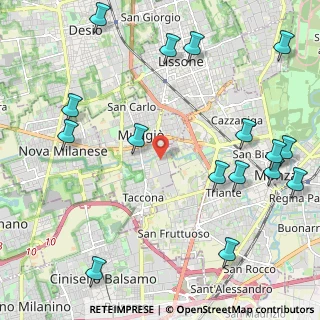 Mappa Via Monza, 20835 Muggiò MB, Italia (2.82813)