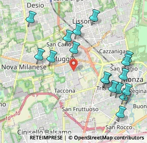 Mappa Via Monza, 20835 Muggiò MB, Italia (2.30765)
