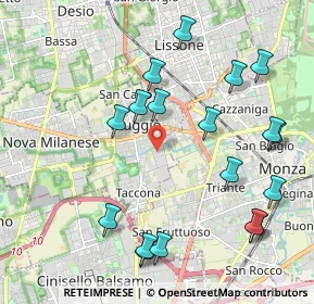 Mappa Via Monza, 20835 Muggiò MB, Italia (2.28611)