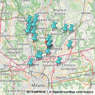 Mappa Via Monza, 20835 Muggiò MB, Italia (6.7015)