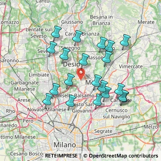 Mappa Via Monza, 20835 Muggiò MB, Italia (7.1965)
