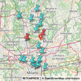 Mappa Via Monza, 20835 Muggiò MB, Italia (9.184)