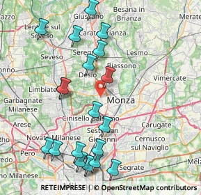 Mappa Via Monza, 20835 Muggiò MB, Italia (9.184)