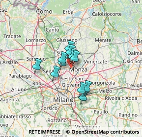 Mappa Via Monza, 20835 Muggiò MB, Italia (8.30273)