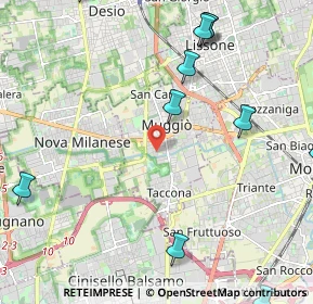 Mappa Via De Nicola Enrico, 20835 Muggiò MB, Italia (2.93909)