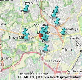 Mappa Via De Nicola Enrico, 20835 Muggiò MB, Italia (1.505)