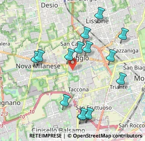 Mappa Via De Nicola Enrico, 20835 Muggiò MB, Italia (2.06143)