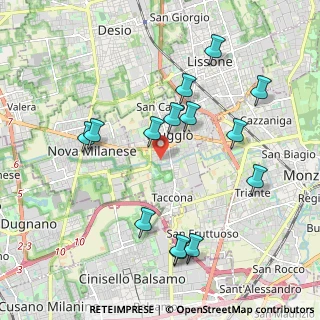 Mappa Via De Nicola Enrico, 20835 Muggiò MB, Italia (2.06143)