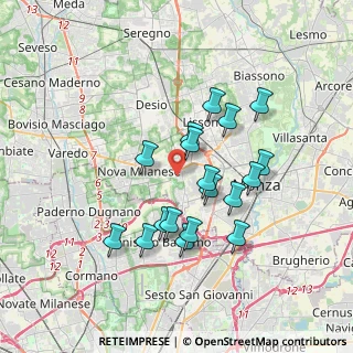 Mappa Via De Nicola Enrico, 20835 Muggiò MB, Italia (3.15778)
