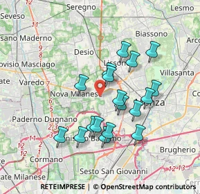 Mappa Via De Nicola Enrico, 20835 Muggiò MB, Italia (3.15778)