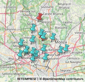 Mappa Via Sebastiano Caboto, 20834 Nova Milanese MB, Italia (6.50647)