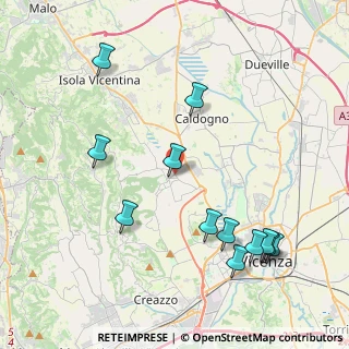 Mappa Via Gioberti, 36030 Costabissara VI, Italia (4.63417)