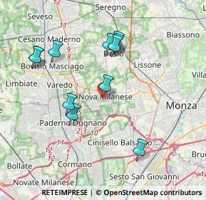 Mappa Via Piave, 20834 Nova milanese MB, Italia (3.76)