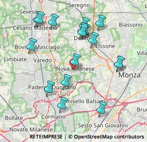 Mappa Via Piave, 20834 Nova milanese MB, Italia (4.11588)