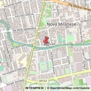 Mappa Via Piave, 13, 20834 Nova Milanese, Monza e Brianza (Lombardia)