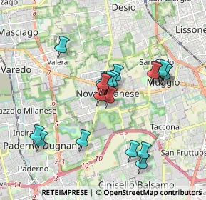 Mappa Via Piave, 20834 Nova milanese MB, Italia (1.61)
