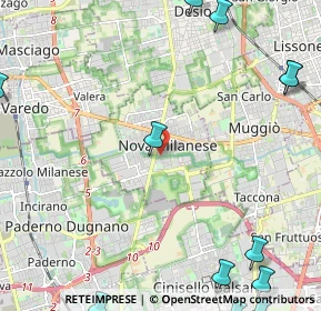 Mappa Via Piave, 20834 Nova milanese MB, Italia (3.9505)