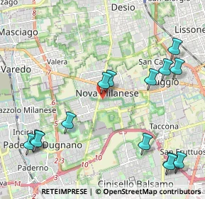 Mappa Via Piave, 20834 Nova milanese MB, Italia (2.59643)