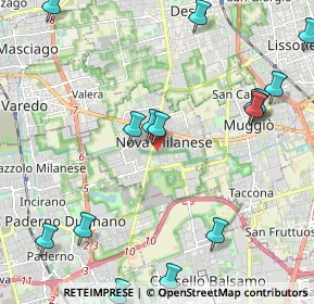 Mappa Via Piave, 20834 Nova milanese MB, Italia (2.692)