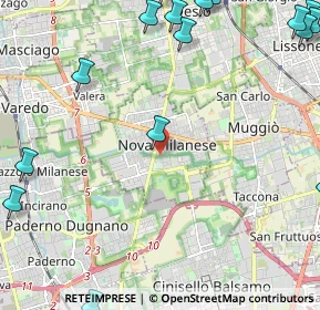 Mappa Via Piave, 20834 Nova milanese MB, Italia (3.52647)