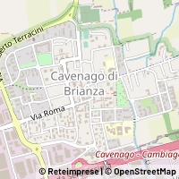 Mapa Cavenago di Brianza