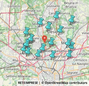 Mappa Via Cascina Sant'Angelo, 20037 Paderno Dugnano MI, Italia (6.77667)