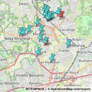 Mappa Via Figini, 20835 Muggiò MB, Italia (2.1245)
