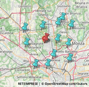 Mappa Via Eugenio Montale, 20030 Senago MI, Italia (6.675)