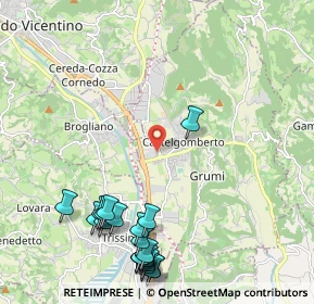 Mappa Via Trento, 36070 Castelgomberto VI, Italia (2.6985)