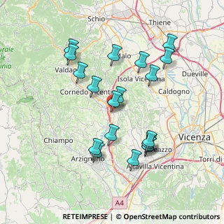 Mappa Via Trento, 36070 Castelgomberto VI, Italia (7.32737)