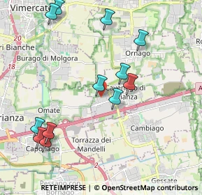 Mappa Piazza Alessandro Volta, 20873 Cavenago di Brianza MB, Italia (2.19917)