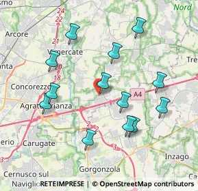 Mappa Piazza Alessandro Volta, 20873 Cavenago di Brianza MB, Italia (3.81462)