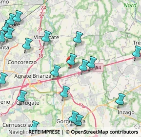 Mappa Piazza Alessandro Volta, 20873 Cavenago di Brianza MB, Italia (5.554)