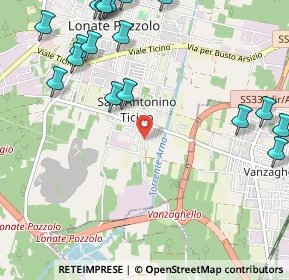Mappa Via Vecchia per Castano, 21015 Lonate Pozzolo VA, Italia (1.489)