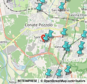 Mappa Via Vecchia per Castano, 21015 Lonate Pozzolo VA, Italia (2.89056)