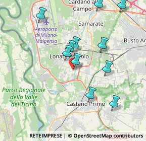 Mappa Via Vecchia per Castano, 21015 Lonate Pozzolo VA, Italia (3.83909)