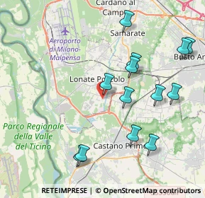 Mappa Via Vecchia per Castano, 21015 Lonate Pozzolo VA, Italia (4.28769)
