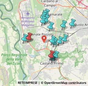Mappa Via Vecchia per Castano, 21015 Lonate Pozzolo VA, Italia (3.2415)
