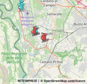 Mappa Via Vecchia per Castano, 21015 Lonate Pozzolo VA, Italia (6.26)