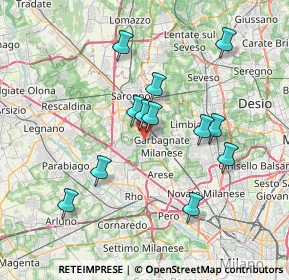 Mappa Via Johann Sebastian Bach, 21042 Caronno Pertusella VA, Italia (6.63667)