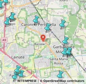 Mappa Via Johann Sebastian Bach, 21042 Caronno Pertusella VA, Italia (3.36)