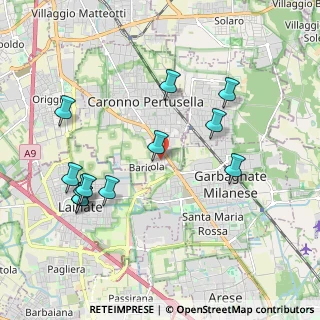 Mappa Via Johann Sebastian Bach, 21042 Caronno Pertusella VA, Italia (2.09667)