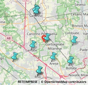 Mappa Via Johann Sebastian Bach, 21042 Caronno Pertusella VA, Italia (4.65)