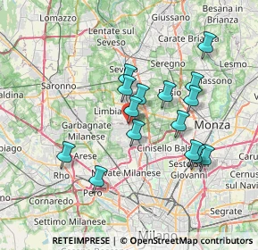 Mappa SP 44 EX Strada Statale 35 dei Giovi, 20037 Paderno Dugnano MI (6.37533)