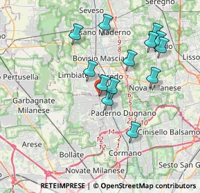 Mappa SP 44 EX Strada Statale 35 dei Giovi, 20037 Paderno Dugnano MI (3.47)